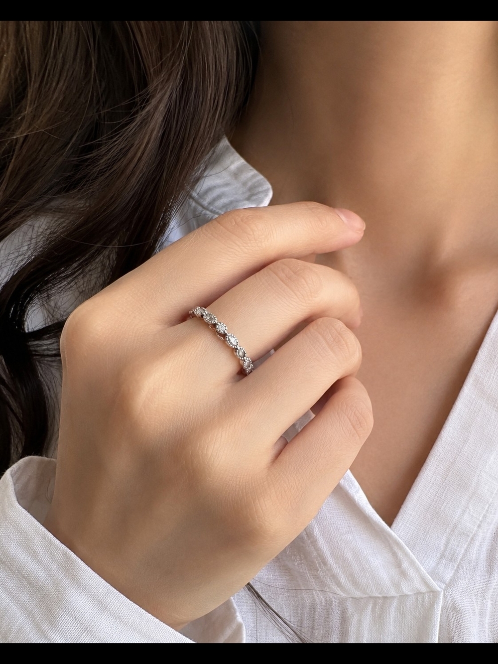 ✨ Sterling Silver Eternity Band Ring ✨